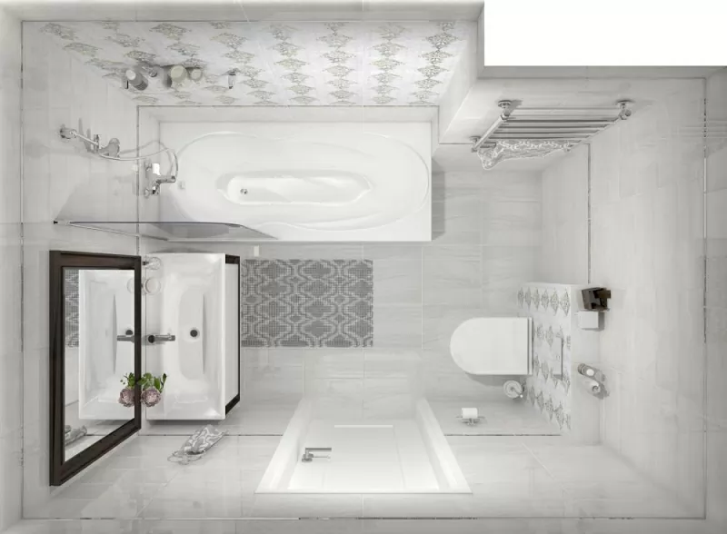 Керамогранит Frame белый 40х40