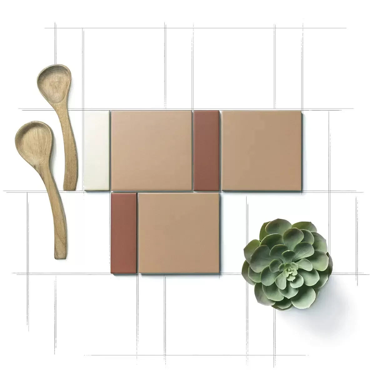 Керамогранит 133014 Bits Square Tundra Gloss 11,6x11,6