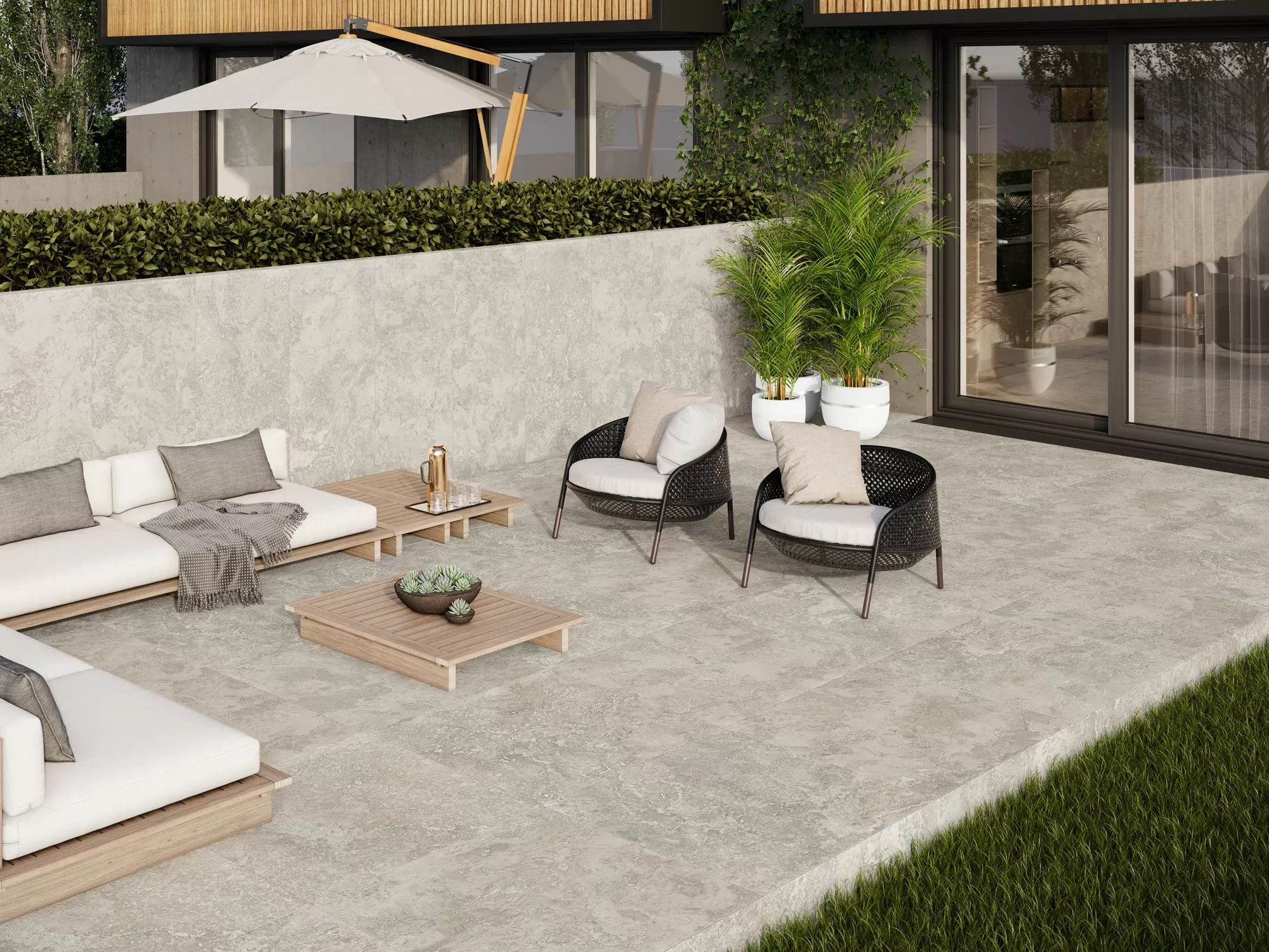 Керамогранит Rapolano 1867 Grey Rect 100x100