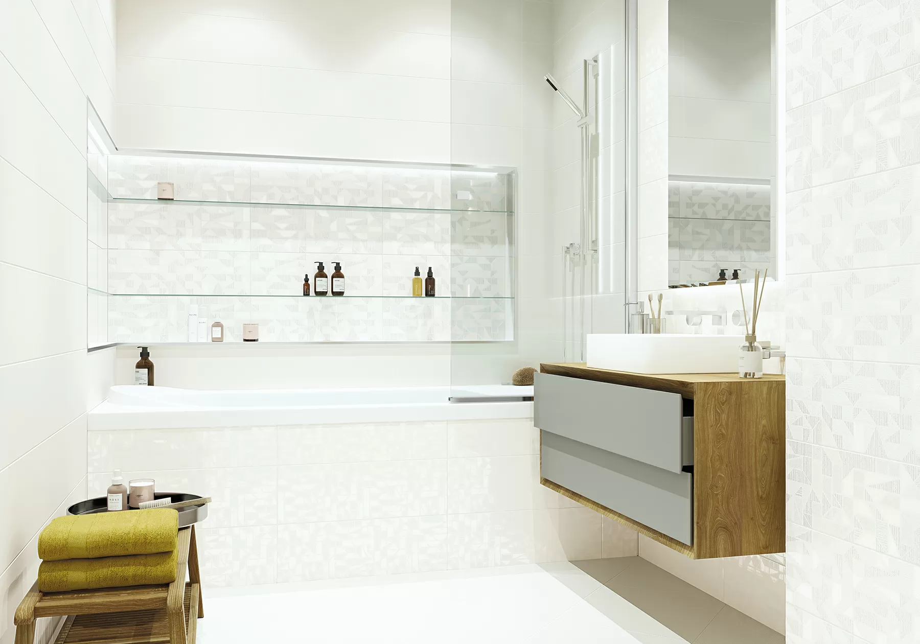 Керамогранит FT3DAI00 Diamond White 410x410