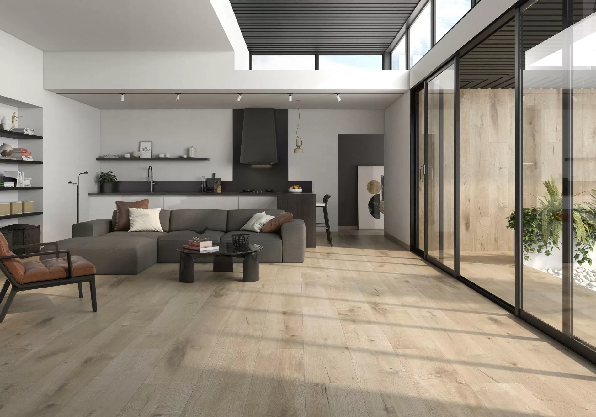 Керамогранит Es.Oldmanor Dark Matt Rect. 90x90
