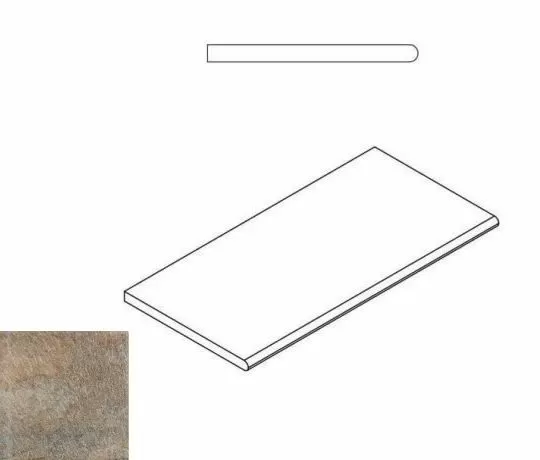 Керамогранит 620090000263 CARBON BORDO ROUND 30x60