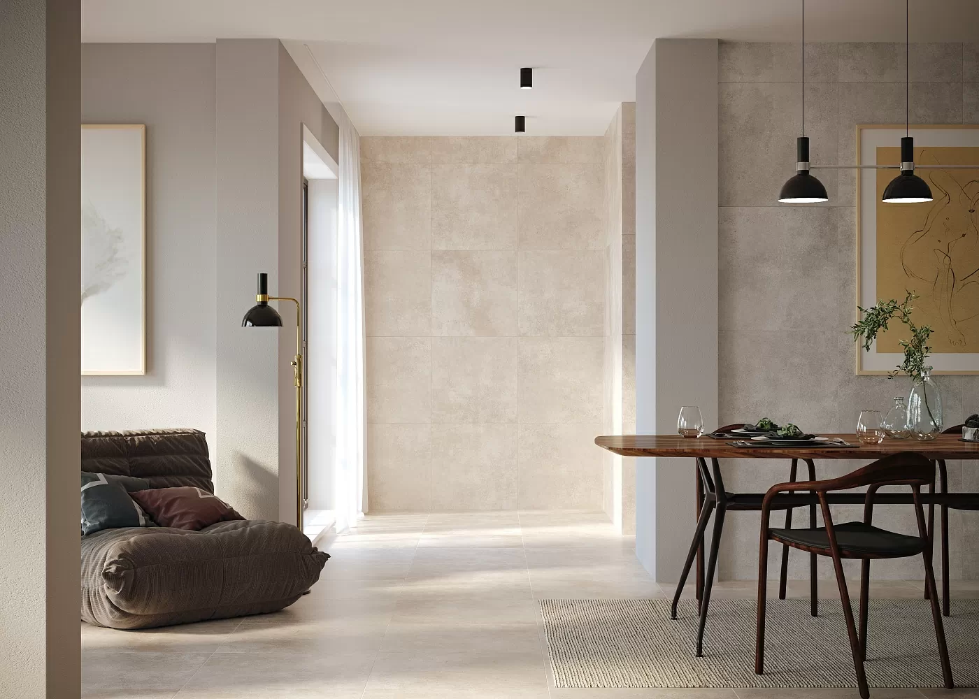 Керамогранит УТ-00016003 Lotani светло-серый 60х120