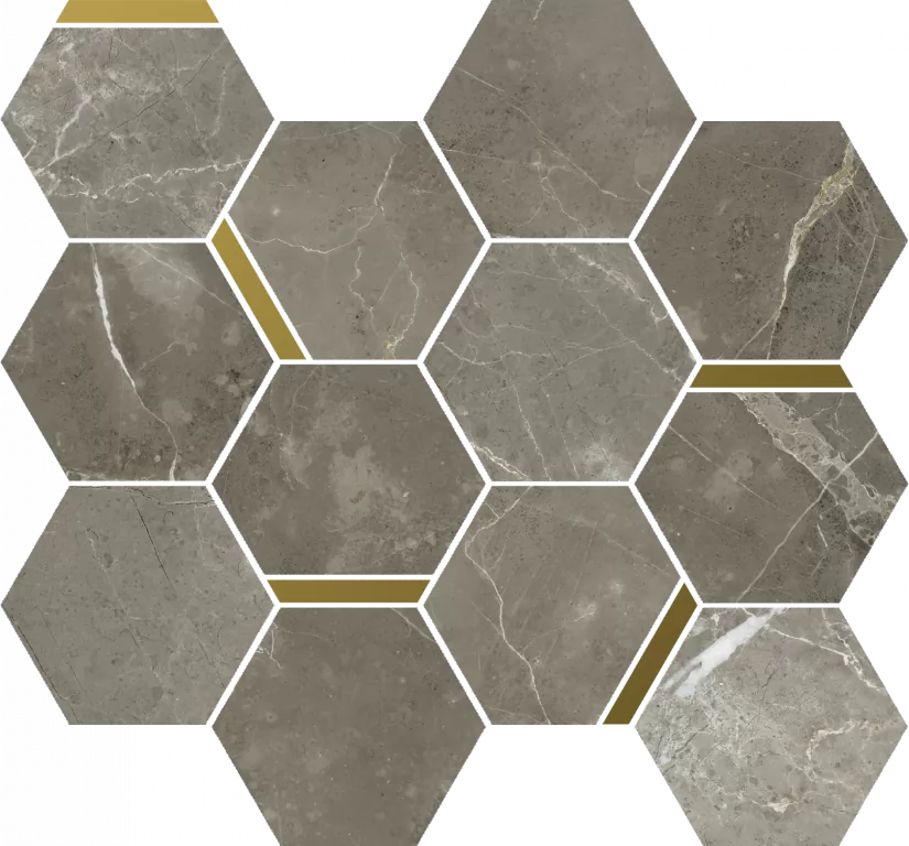 Мозаика 620110000225 Stellaris Tuscania Grey Mosaico Chic Nat 28.3x32.8