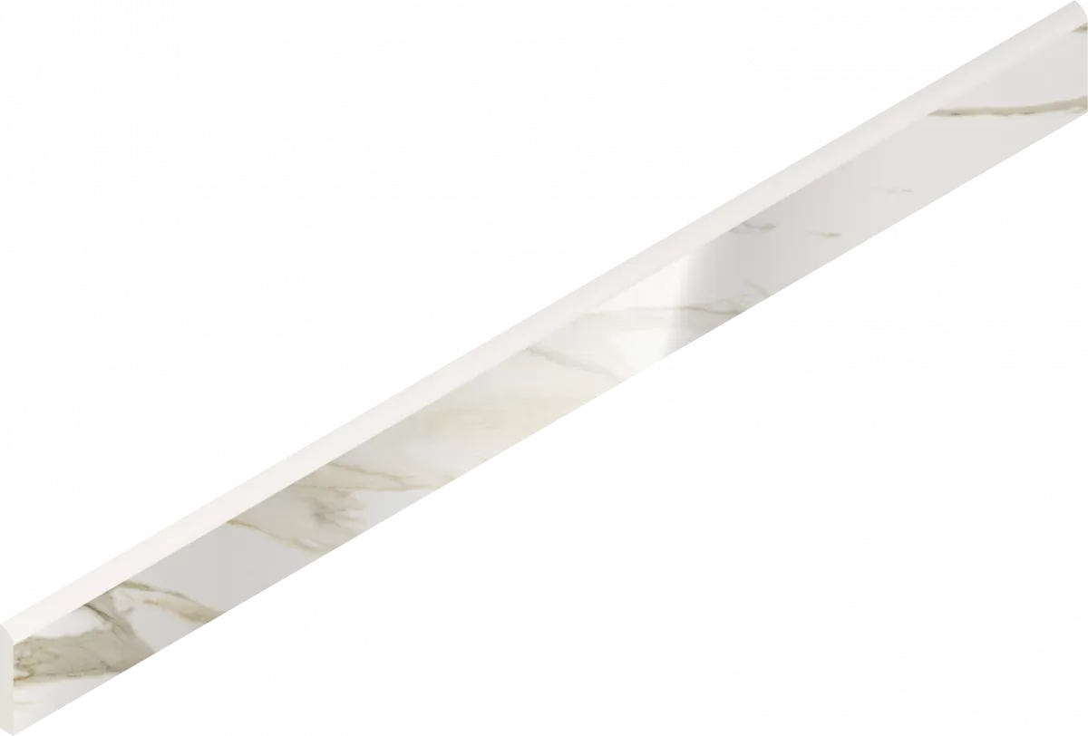 Керамогранит 610130007473 Stellaris Calacatta Gold Battiscopa Lux 7.2x80