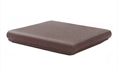 Клинкерная плитка Natura 017 Brown ступень флорентийская угловая R11 330x330x18