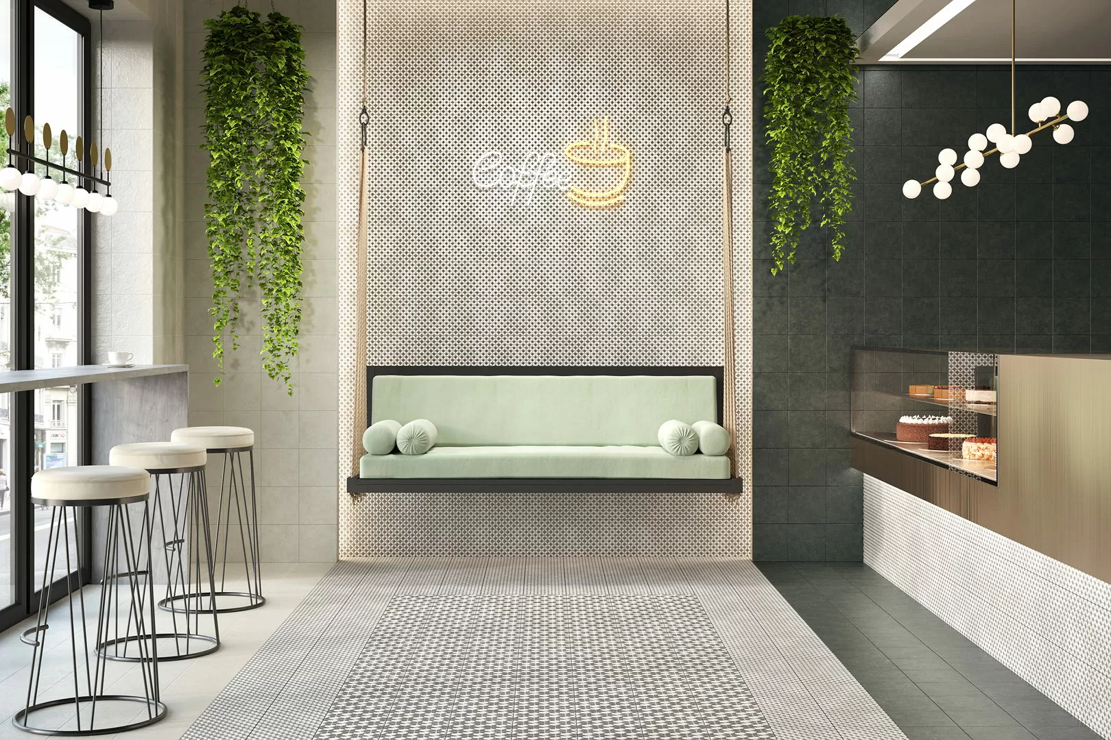 Керамогранит SG1598N Фреджио черный матовый 20x20x8