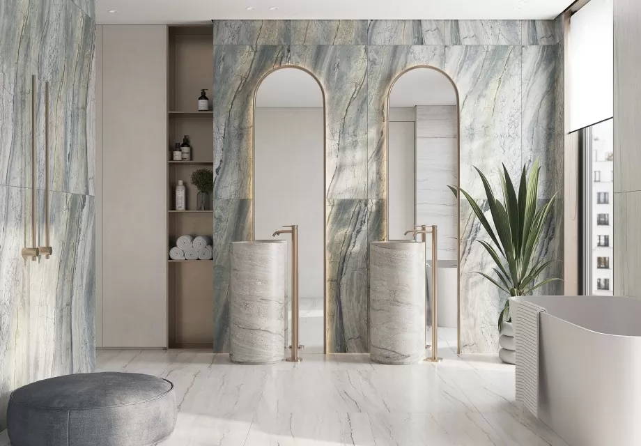 Керамогранит 17543 Elemento светло-серый ректификат 60x120