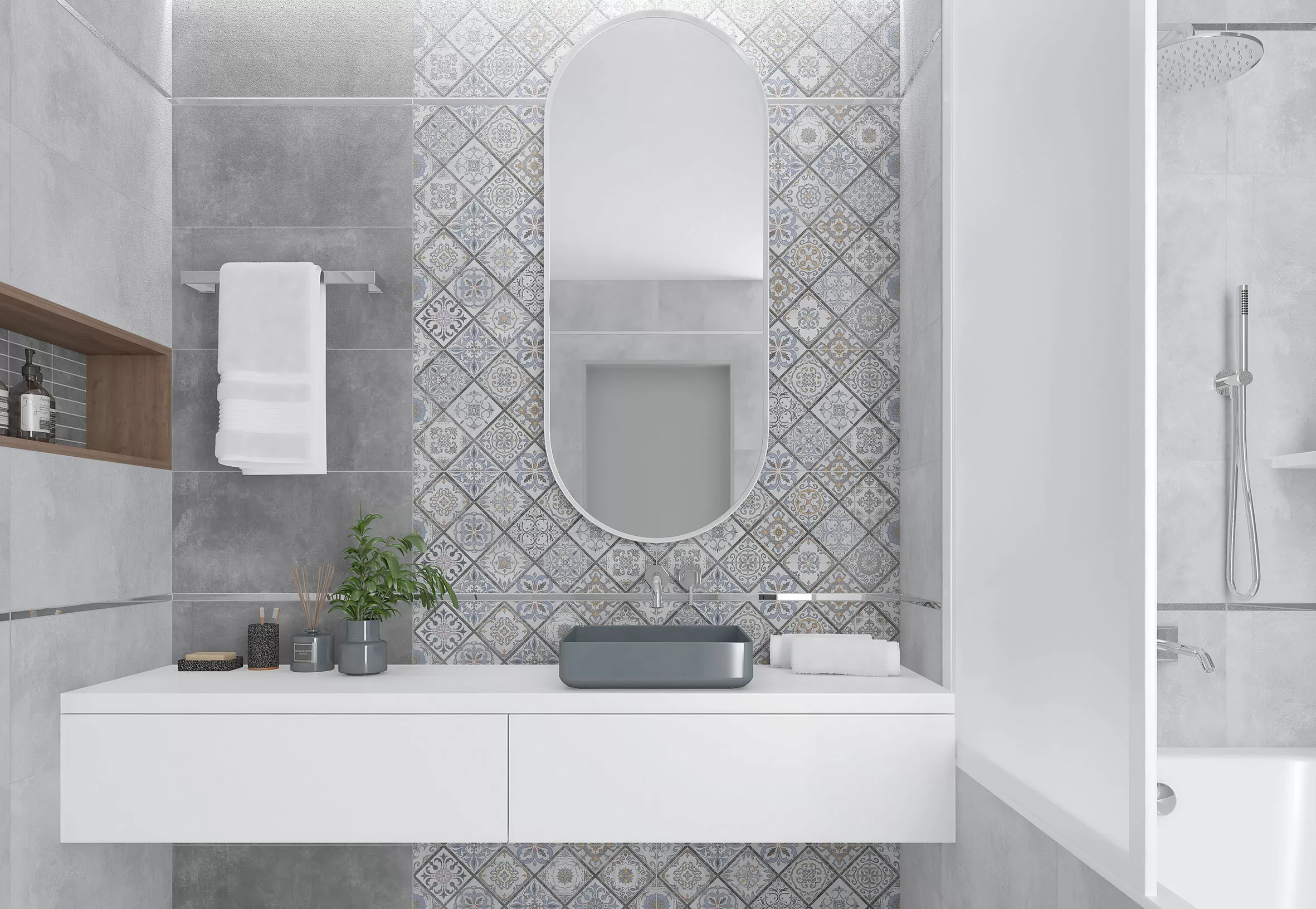 Керамогранит Etnis светло-серый 50х50