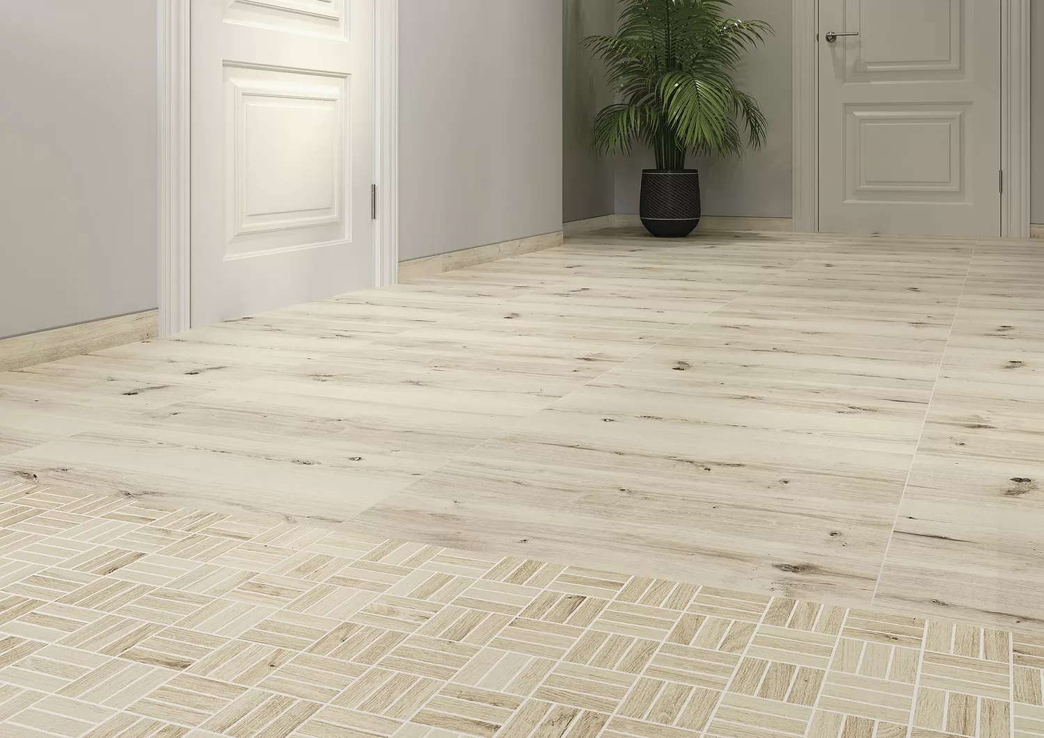 Керамогранит WS5A156 Плинтус Woodhouse темно-бежевый 7x59,8