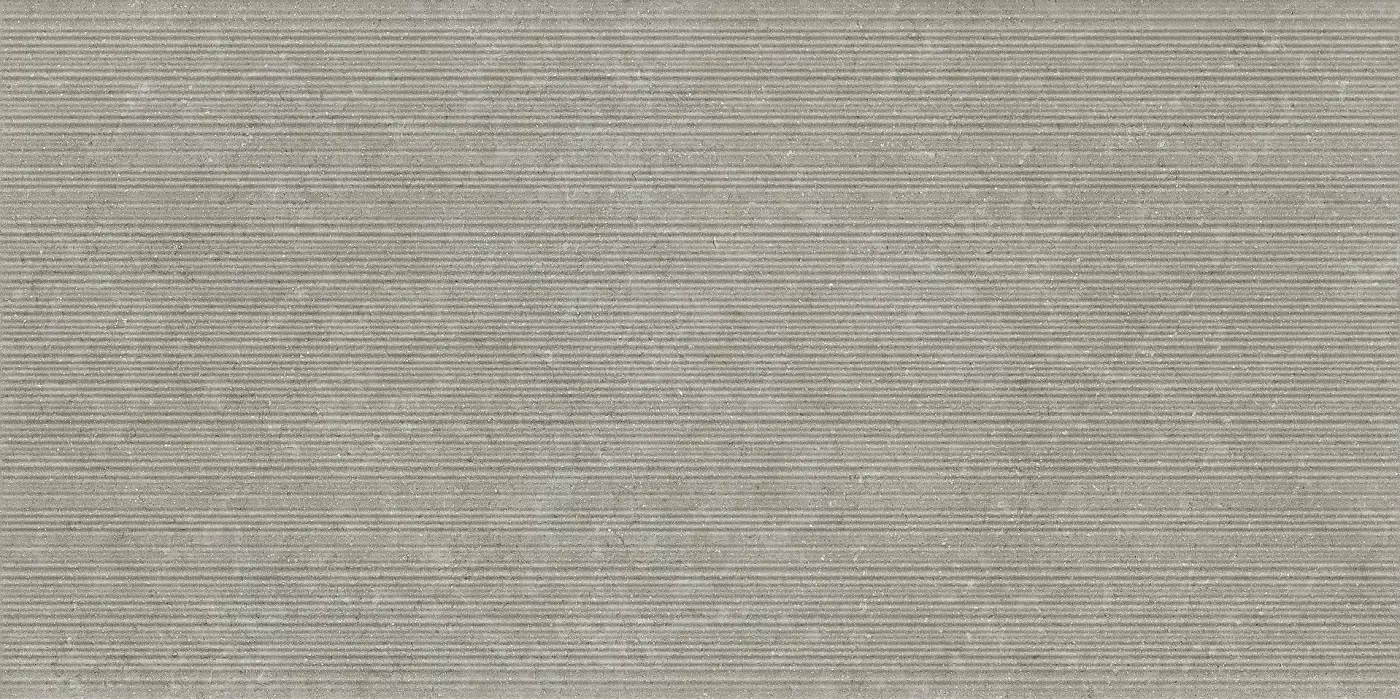 Керамогранит 05601 Limestone English Grey Ribbed Nat Ret 60x120