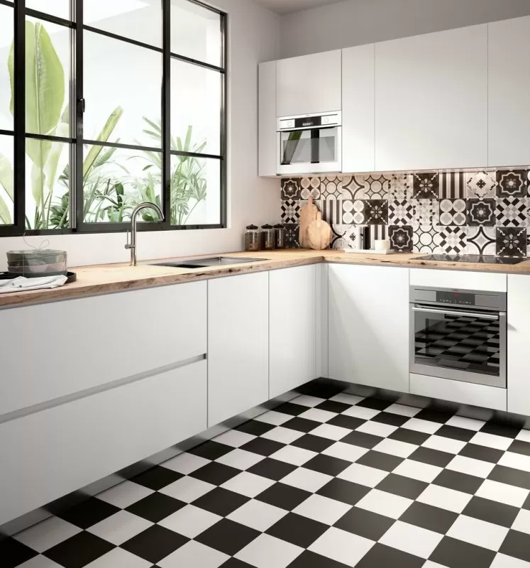 Керамогранит PBW05 patchwork black&white 05 20x20