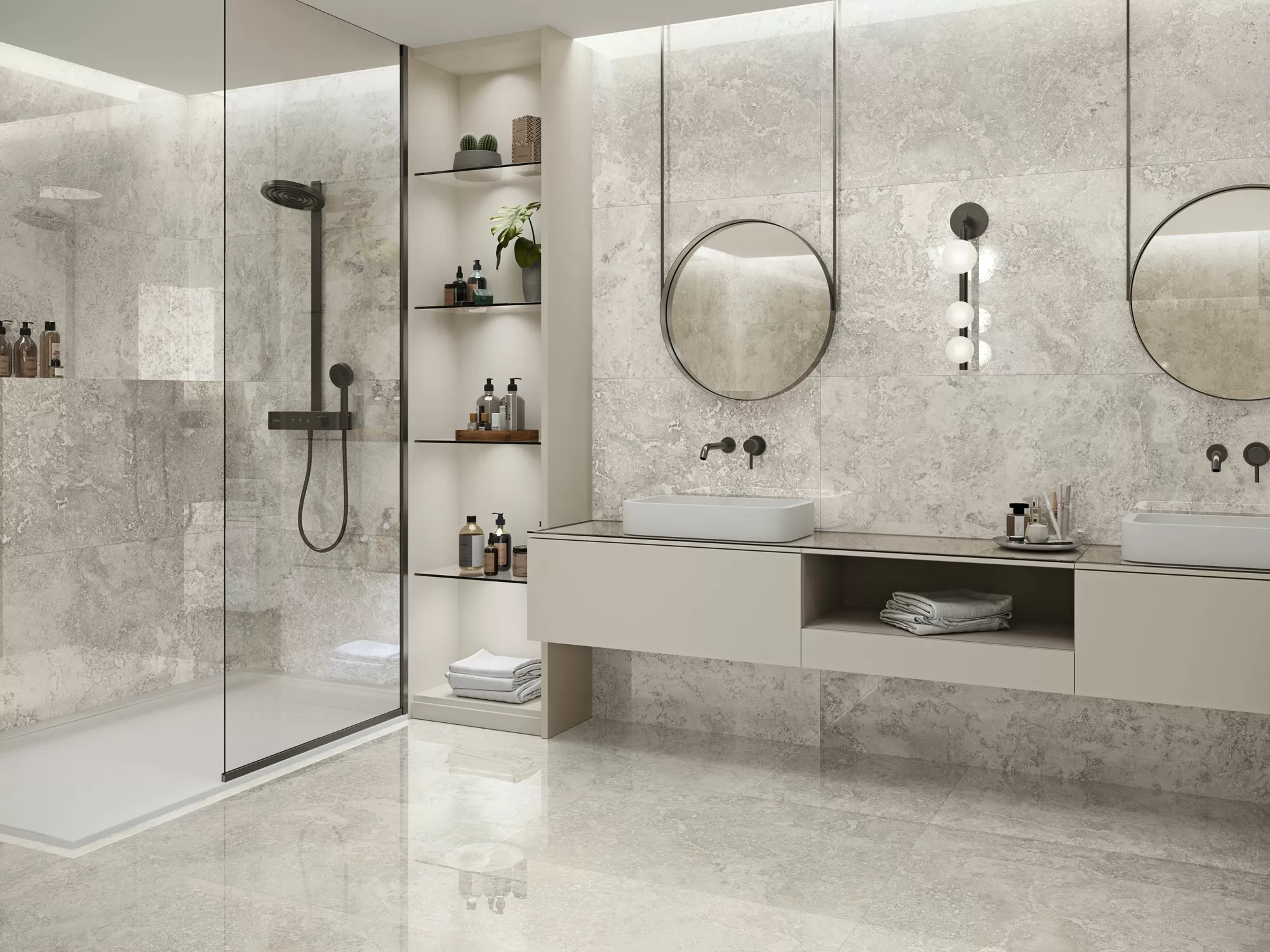 Керамогранит Rapolano 1867 Grey Rect 100x100