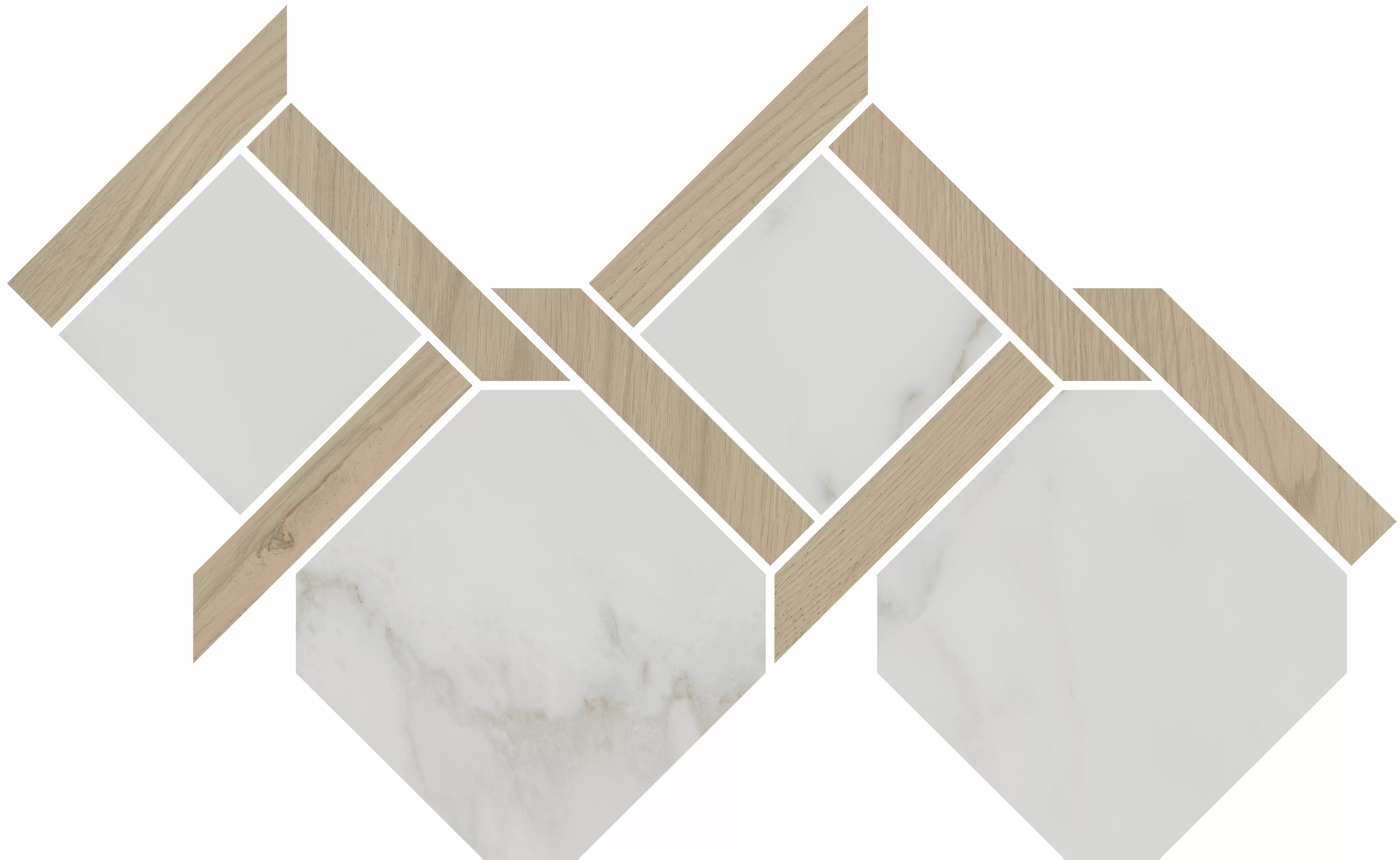 Керамогранит ID168 Декор Монте Тиберио наборный матовый 48x29,5x0,9