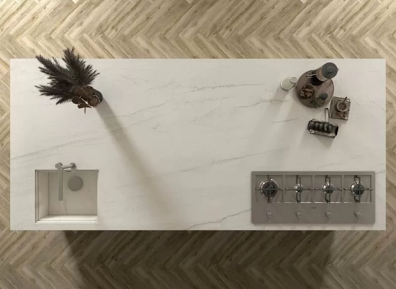 Керамогранит Montblanc Bookmatch White A Polished 160x320