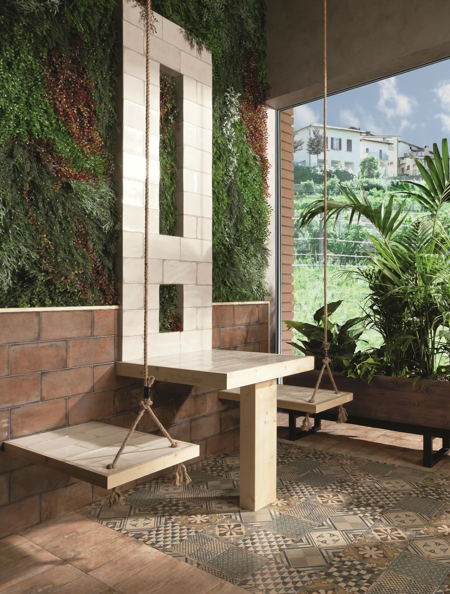 Плитка PT02551 Esenzia Fabola Green Mix 15x30