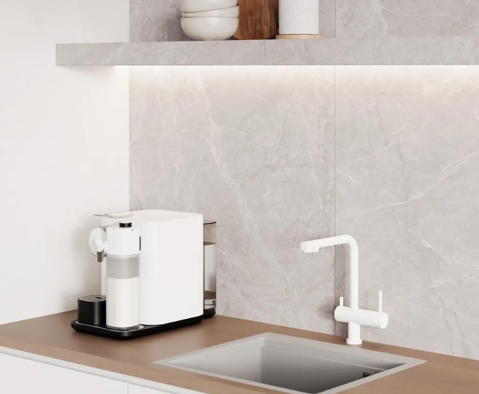 Керамогранит Geo Grey серый матовый карвинг 80х80