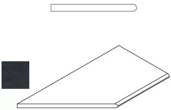 Керамогранит 620090000415 Titanio Bordo Round SX 30x60