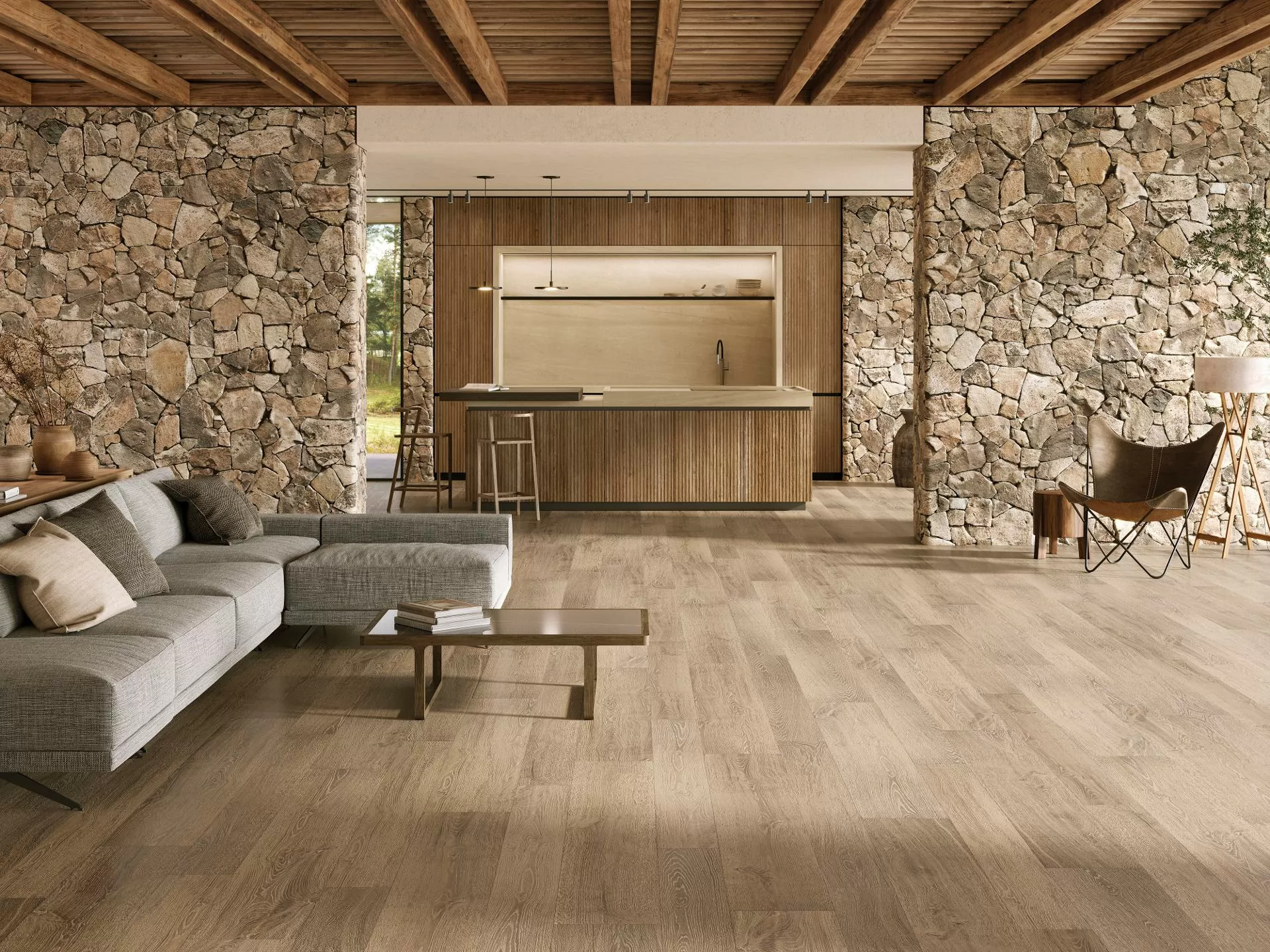 Керамогранит 100347969 Bruselas Walnut 19.3х180