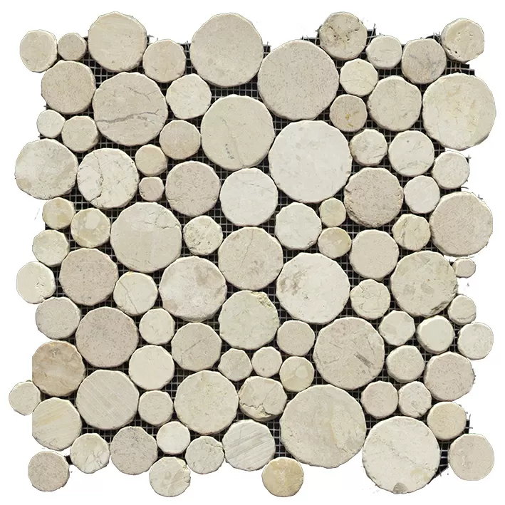 Мозаика L154201521 Paradise Round Stone Blanco 31,5x31,5