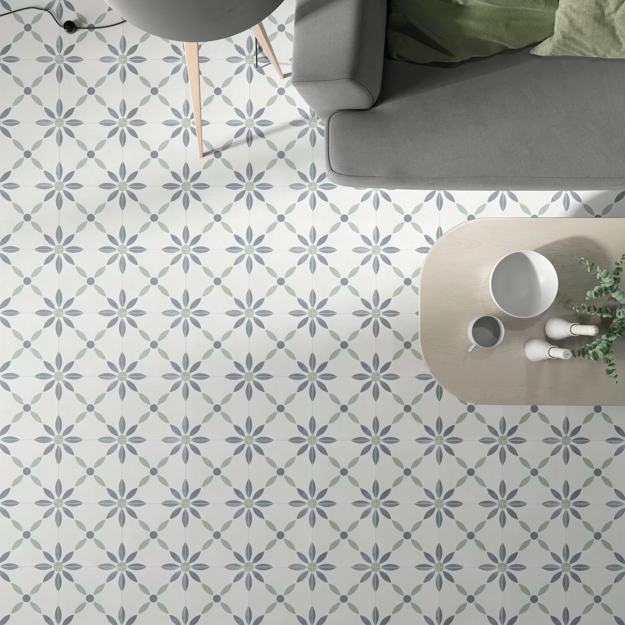 Керамогранит 24766 HAVANA WHITE ROUND/223 223X223