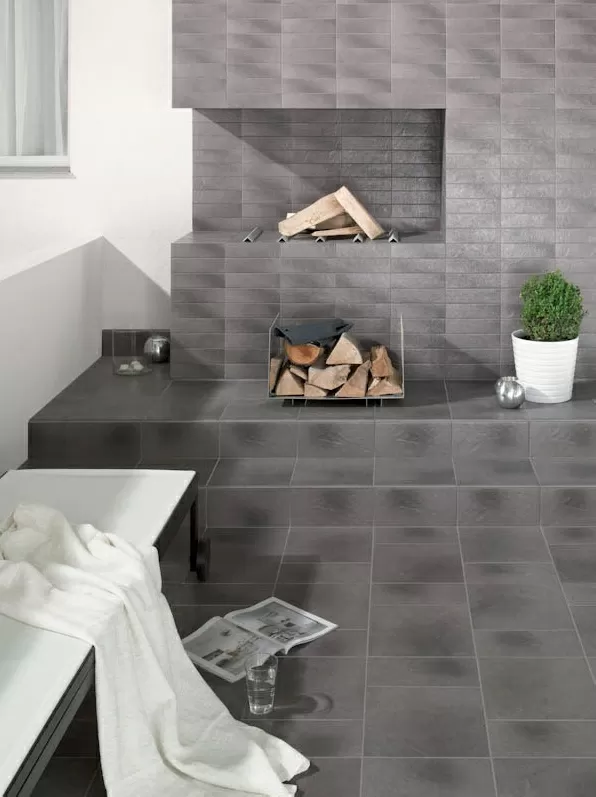 Клинкерная плитка Taurus Brown ступень угловая с носиком структурированная 33x33