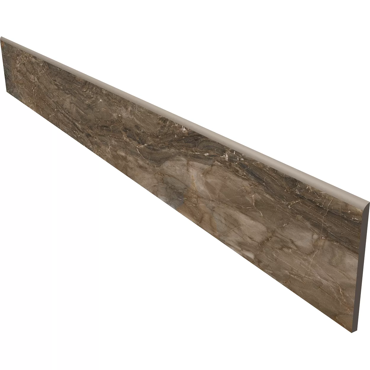 Керамогранит BR04 Bernini Dark Brown плинтус неполированный 7x60