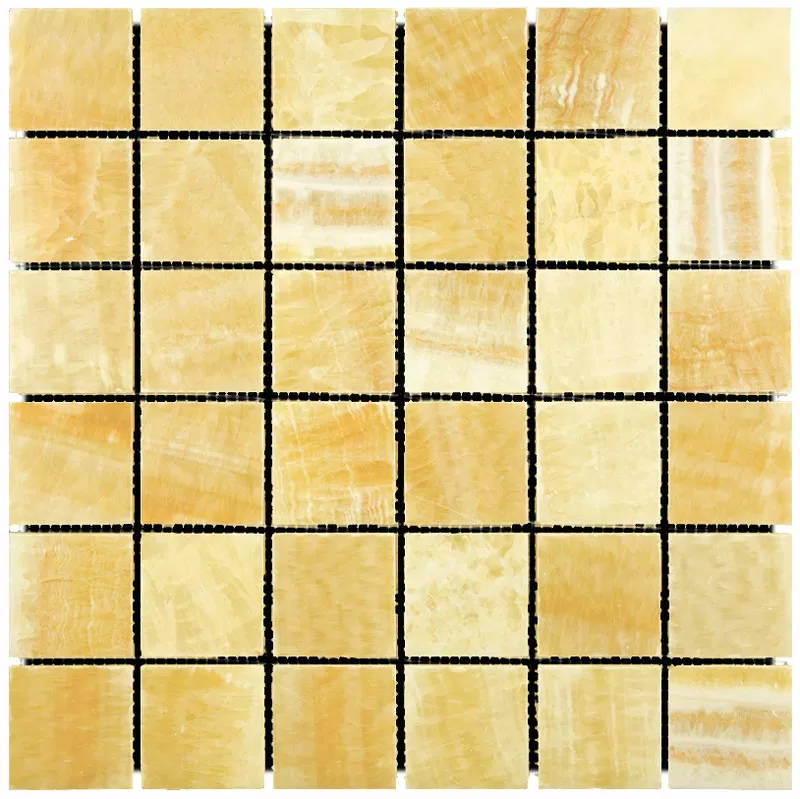 Мозаика 7M073-48P Onyx Yellow 48x48 305х305