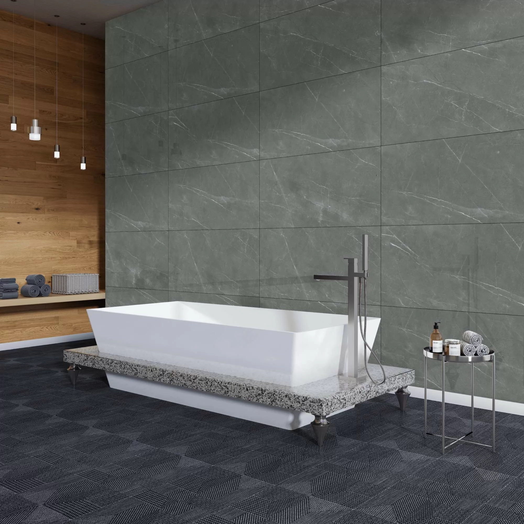 Керамогранит Amalfi Bianco Carving 60х120