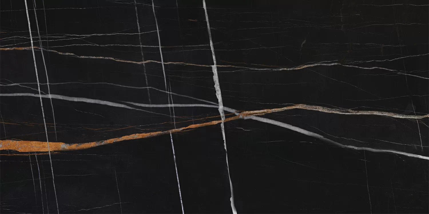 Керамогранит K-1004/MR Marble Trend Nero Dorato 300x600x9