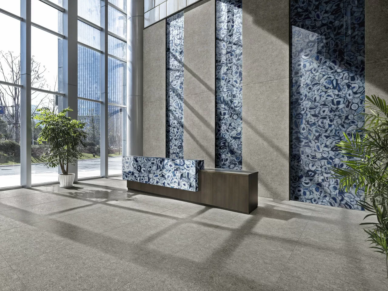 Керамогранит UA6L300612 Agata Blu Luc Shiny 150x300