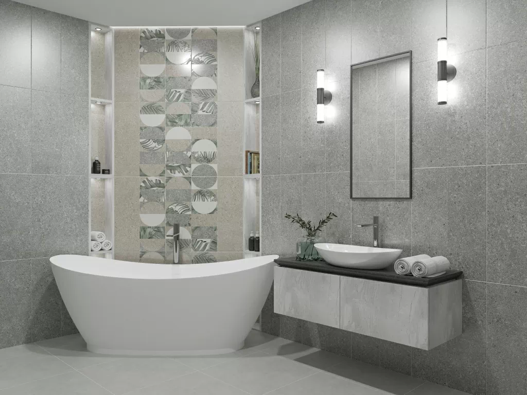 Плитка Lunario Bianco 24.2x70