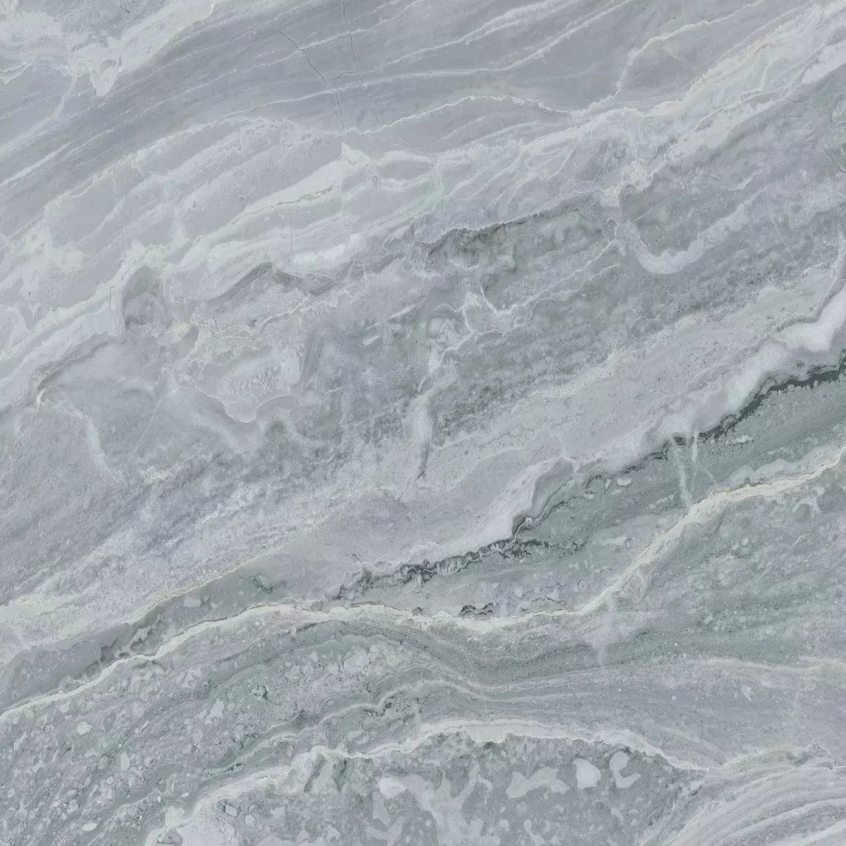 Керамогранит Е-5021/МR Rock тёмно-серый ректификат 600x600x9