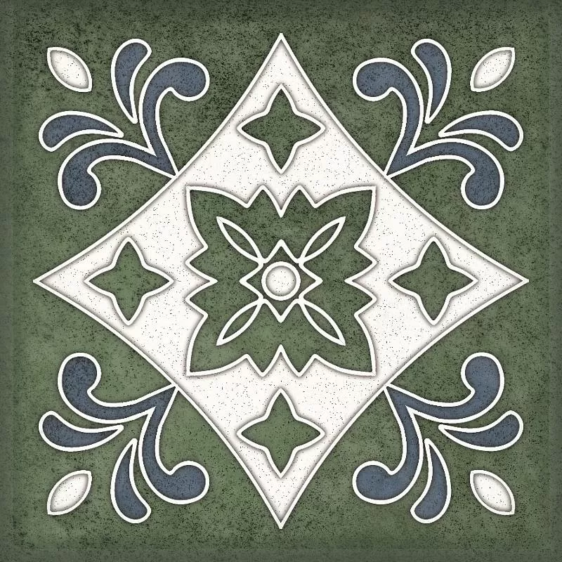 Плитка Smalto Decor Verde 3 15x15