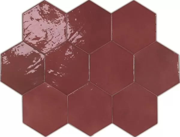 Плитка 122084 ZELLIGE HEXA WINE 10,8x12,4
