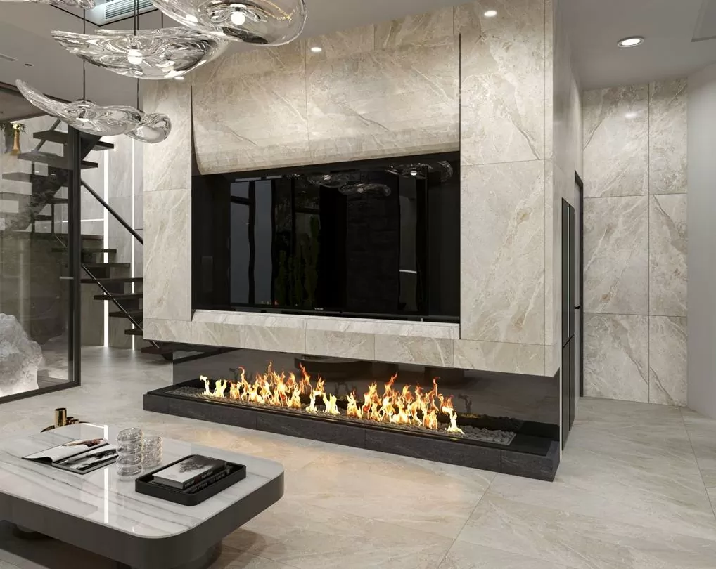 Керамогранит S4433C Pietra Bianco Carving 60x120