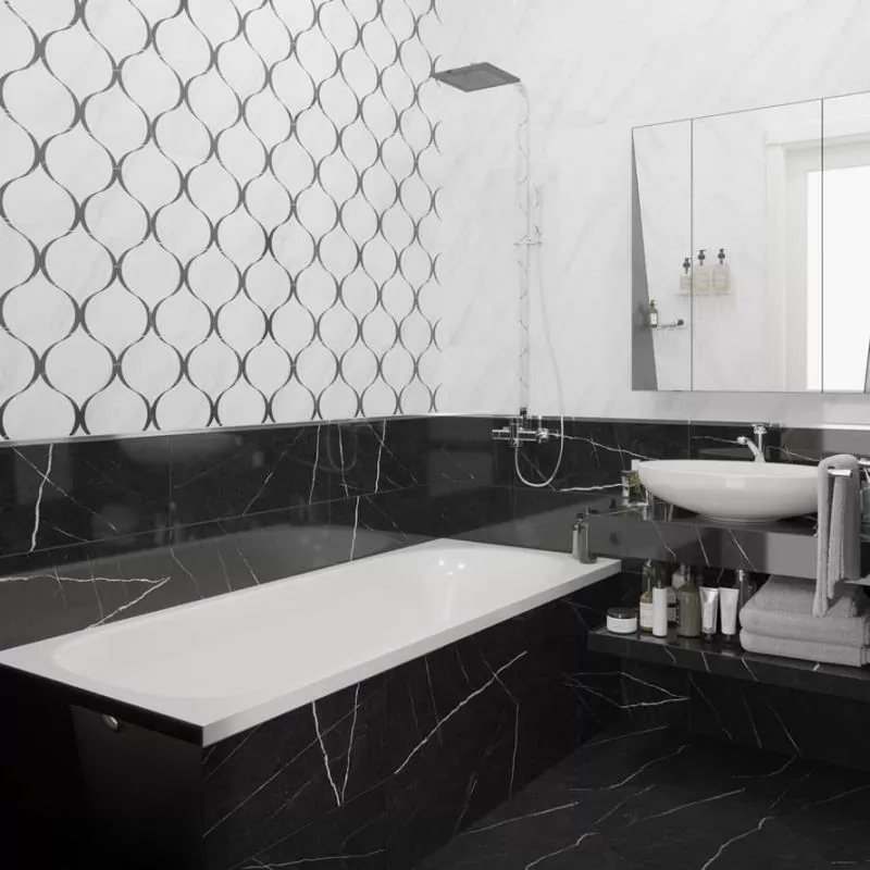 Плитка 10100000448 Aurora Черный 60x25