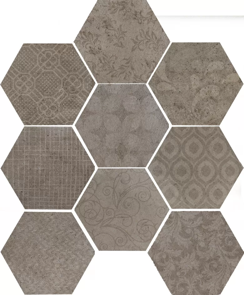Керамогранит 1047253 RIABITA ESAGONA FABRIC FENG SHUI 24x27,7