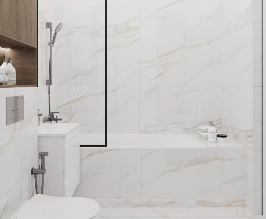 Керамогранит Calacatta Regal Gold Белый Полированный 60х120