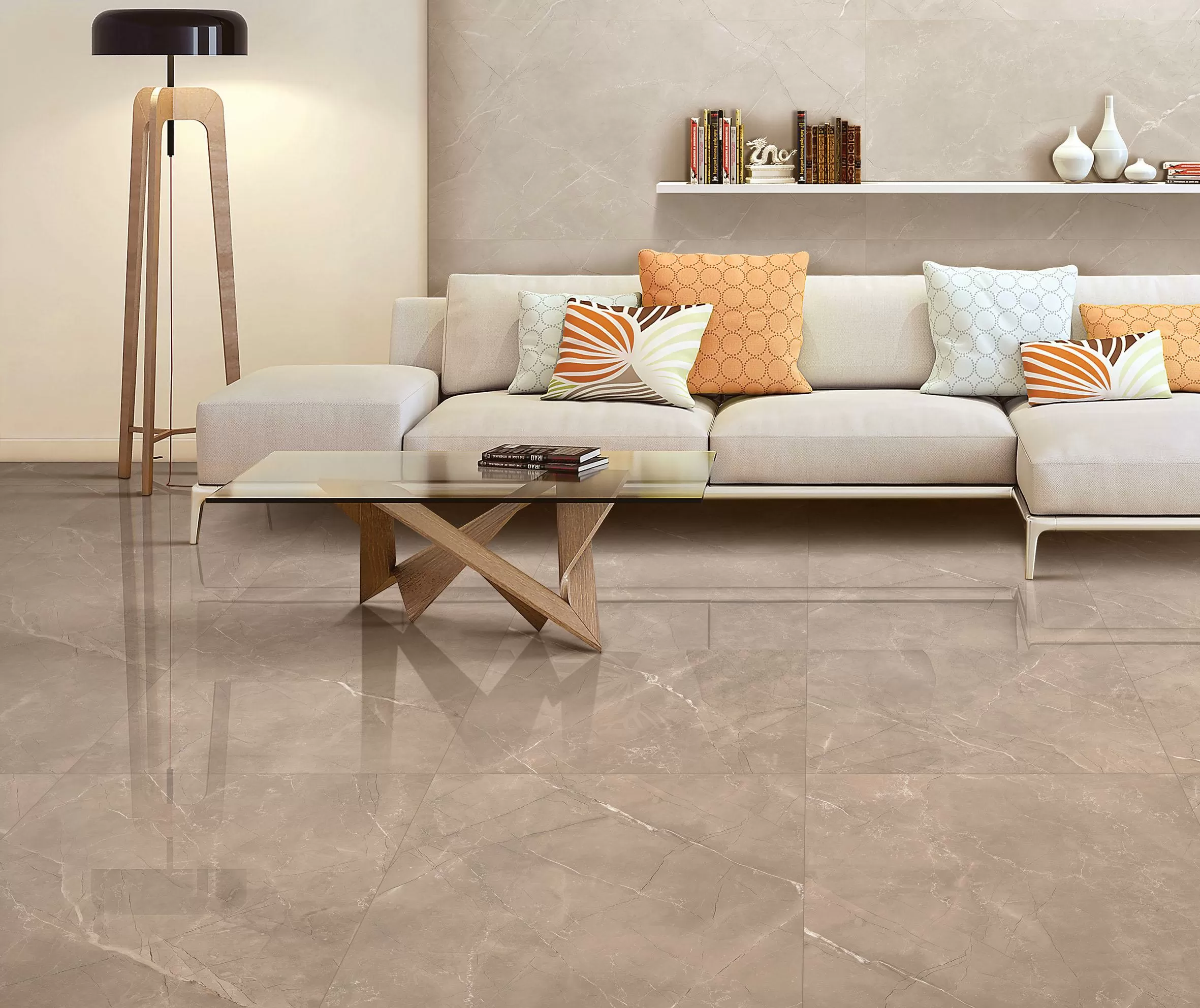 Керамогранит Vitrum Grigio полированный 60x120