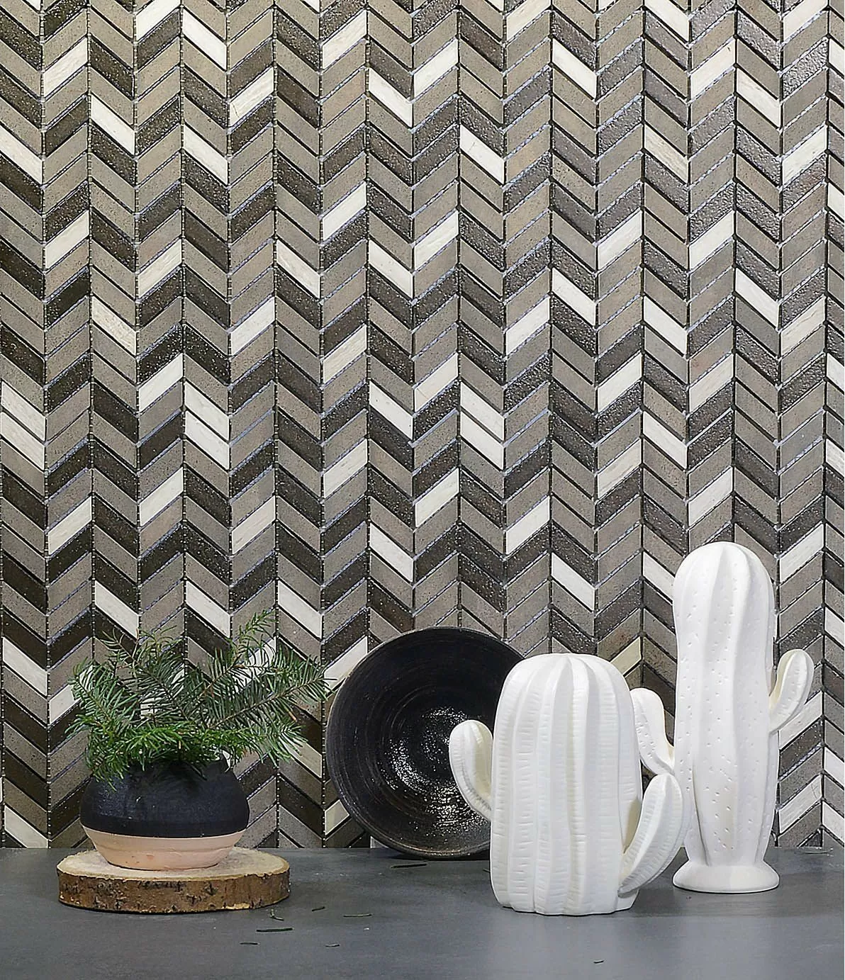 Мозаика Lava Gray матовая 300*300*12