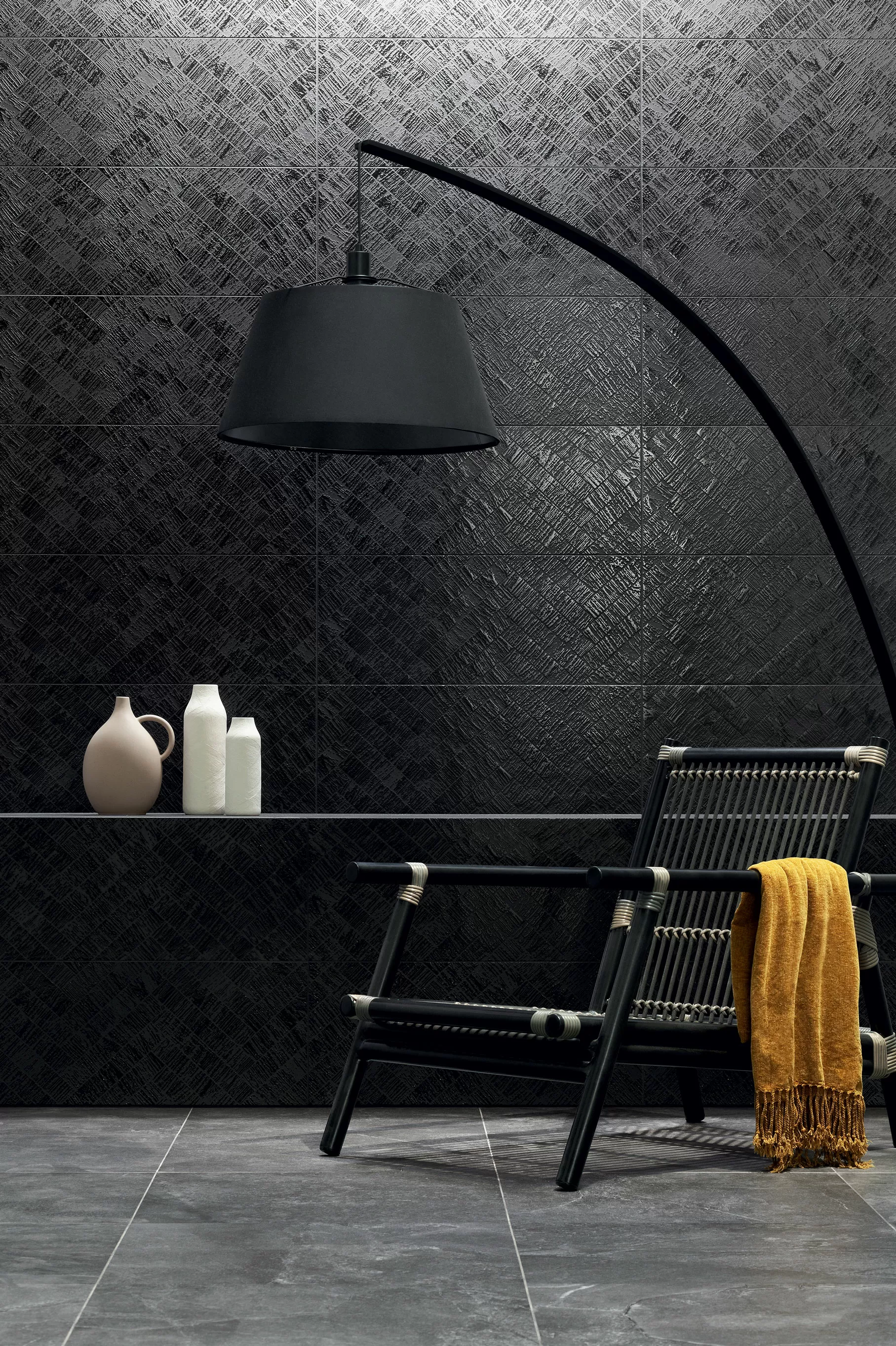 Плитка D-Modern Basalt black 29.8x74.8
