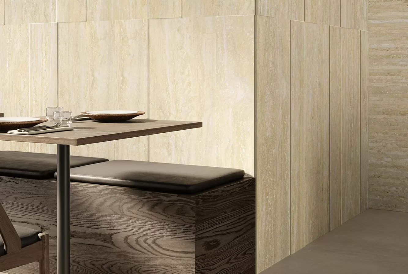 Керамогранит TR04BA I Travertini Beige Cross Cut SQ. 60x120