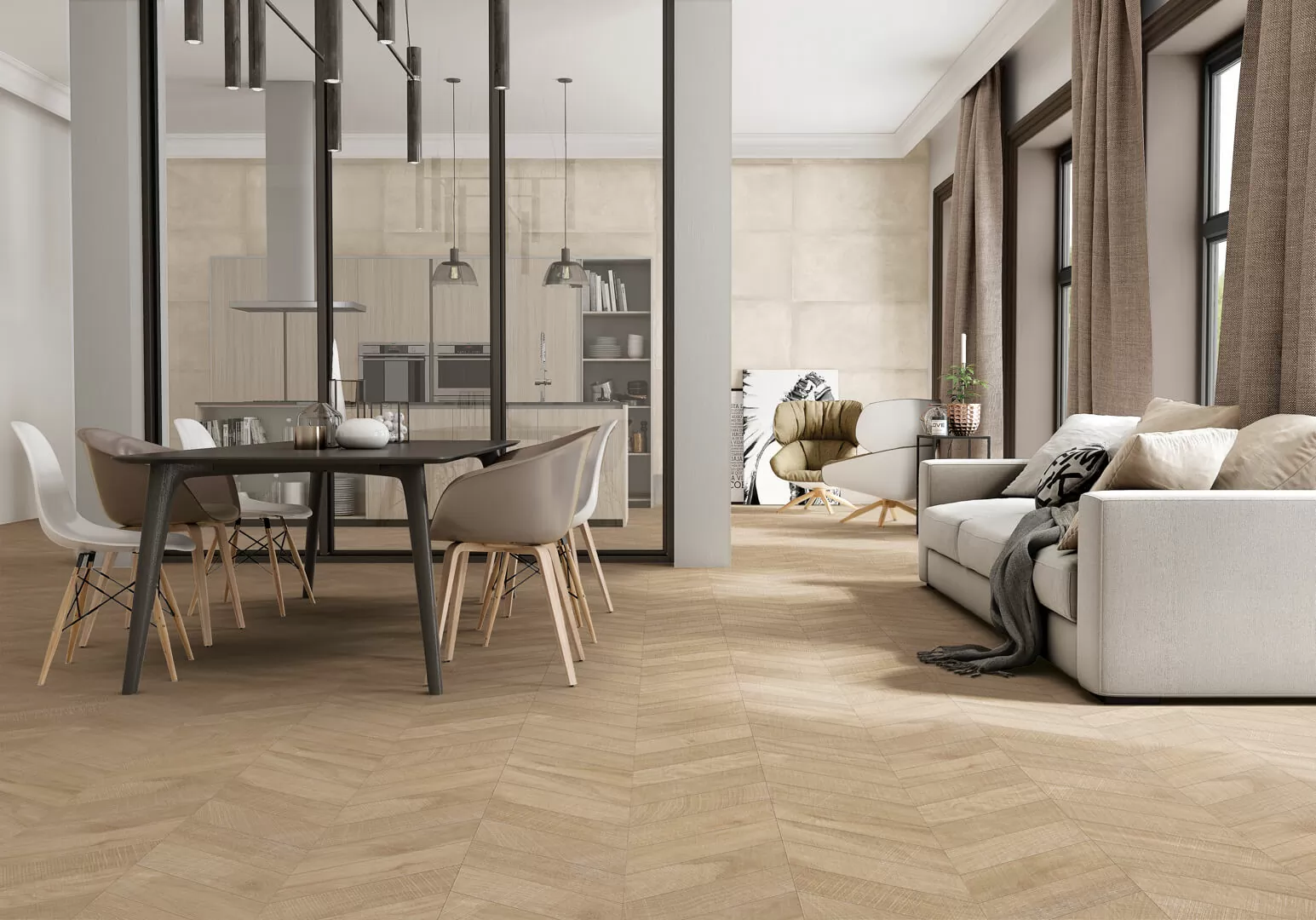 Керамогранит Artwood Chevron Maple R11 120x60