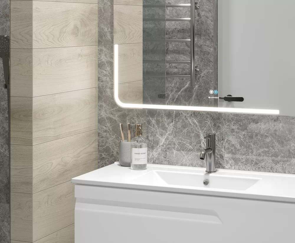 Керамогранит Mramor Story Grey Серый Матовый 60х120