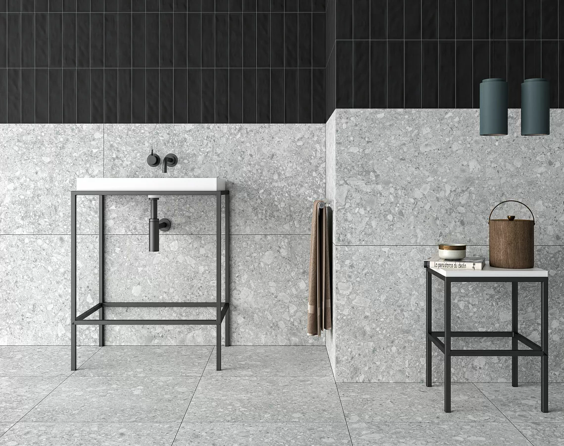 Керамогранит B Chiara gris hex 20x24
