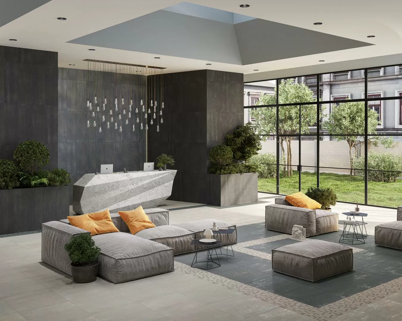 Керамогранит SG640520R/6BT Плинтус Гварди антрацит матовый обрезной 60x9,5x0,9