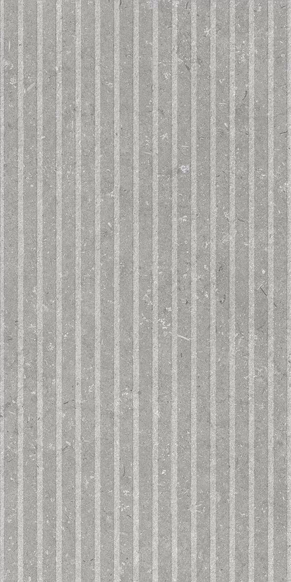 Керамогранит 005503 Shellstone Grigio Rigat-One 3D 60x120