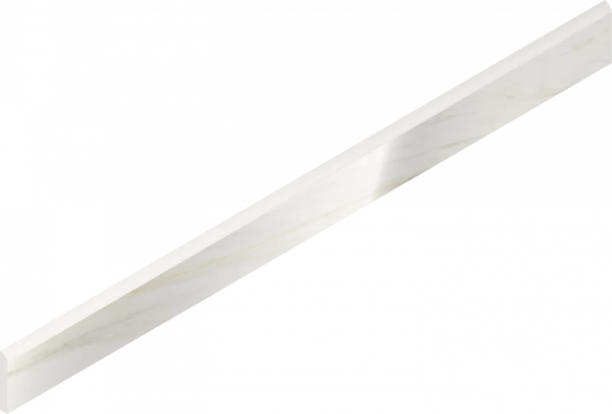 Керамогранит 610130007474 Stellaris Carrara Ivory Battiscopa Lux 7.2x80