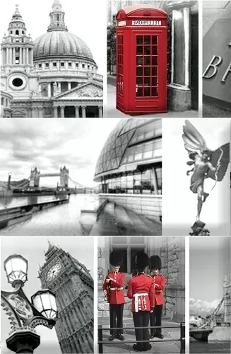 Плитка Monocolor Composicion London Calling A 15х22.5